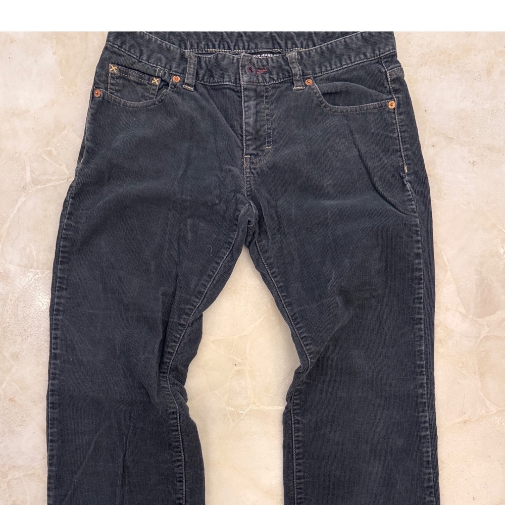 Polo Jeans Co Ralph Lauren Gray Corduroy Pants Womens Size 4 Straight Leg W160